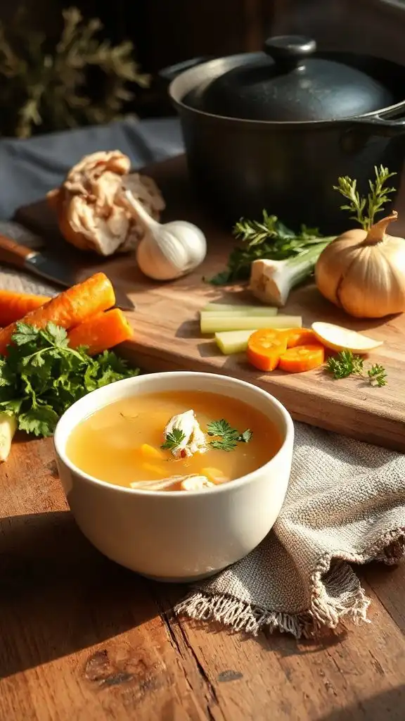 comforting chicken noodle soup