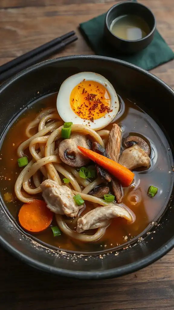 comforting chicken ramen soup