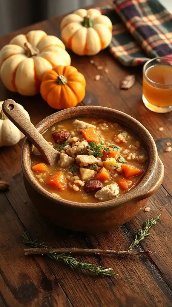 comforting chicken wild rice soup