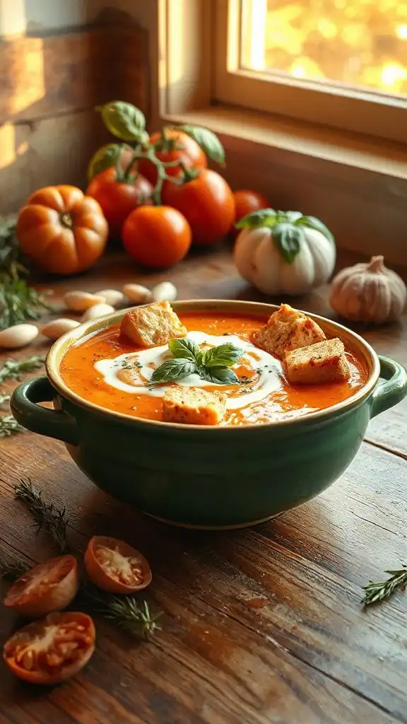 comforting creamy bean soup