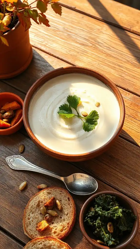 comforting creamy cauliflower soup