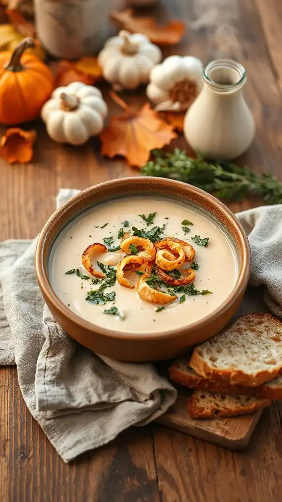 comforting creamy white bean soup