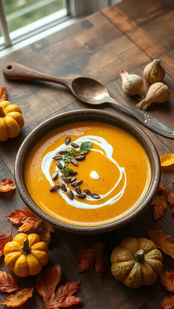 comforting curried butternut squash soup