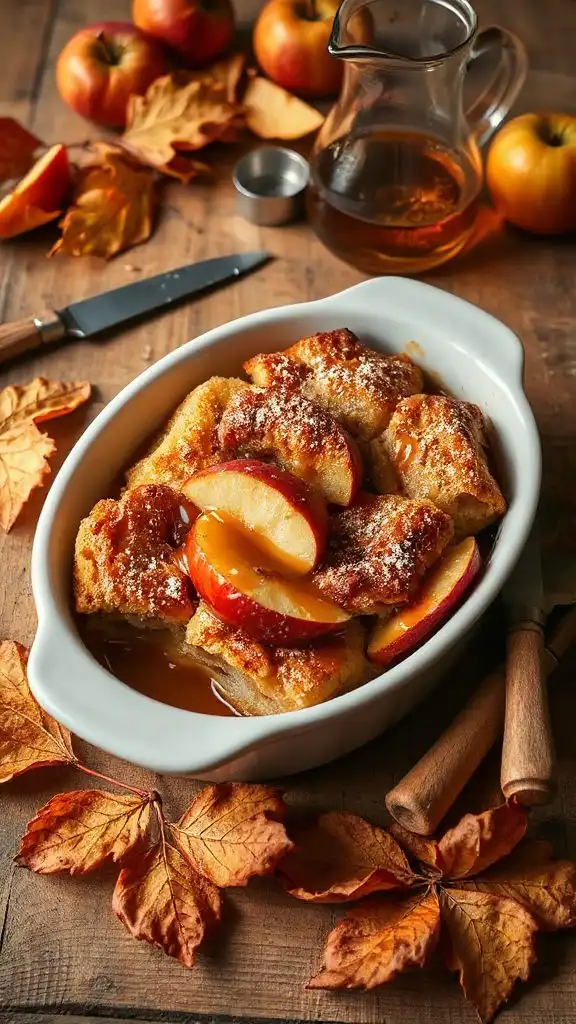 comforting maple apple dessert