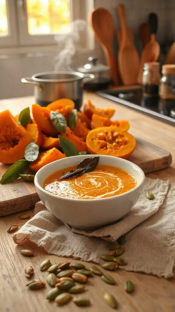 comforting roasted pumpkin soup