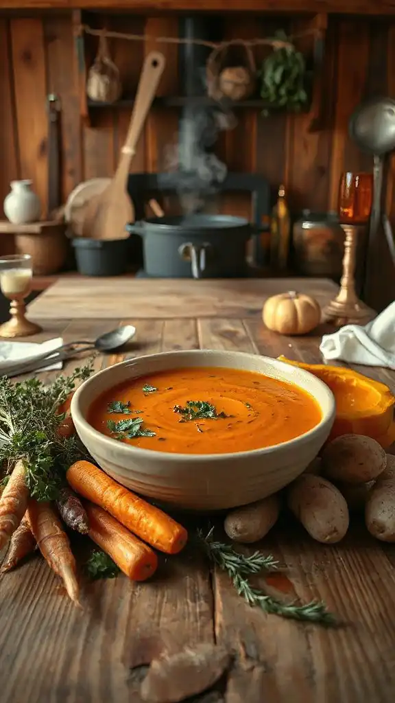 comforting root vegetable soup