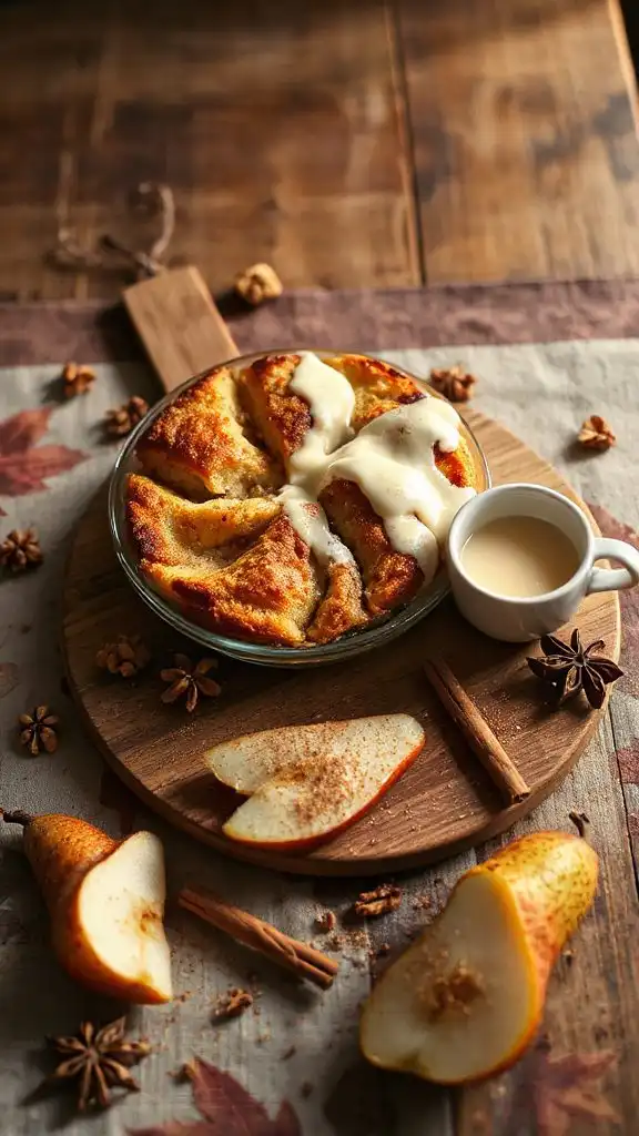 comforting spiced pear dessert