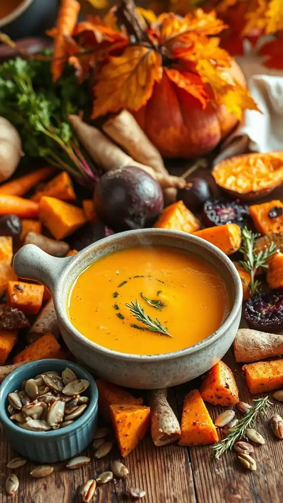 comforting spiced root soup