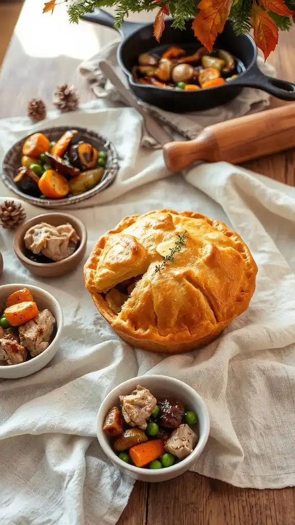 comforting turkey pot pie