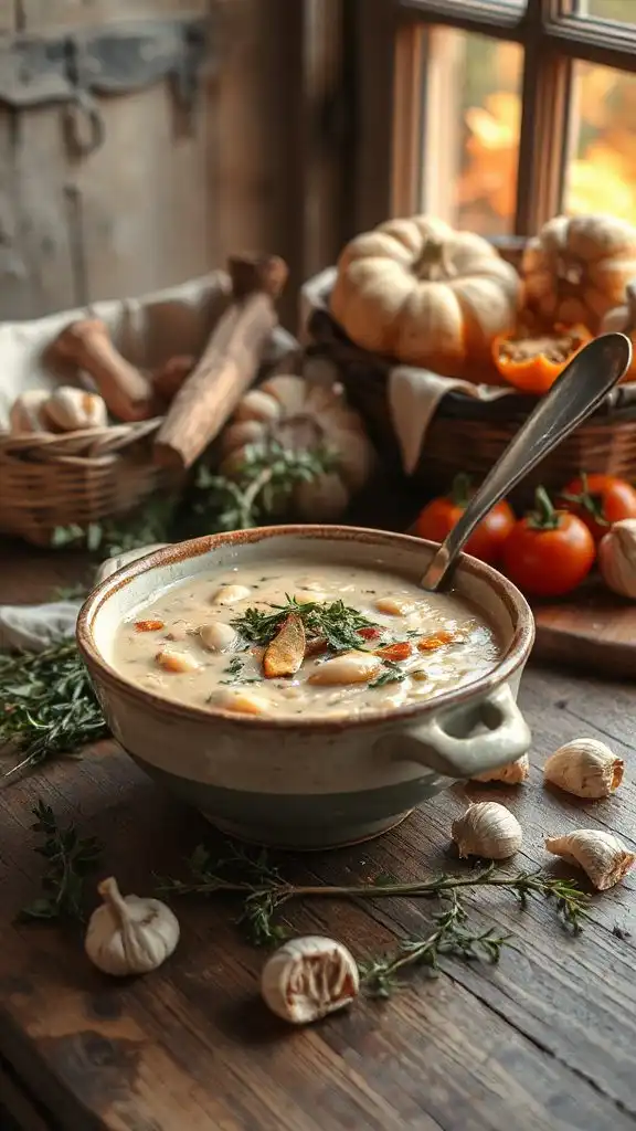 comforting white bean soup