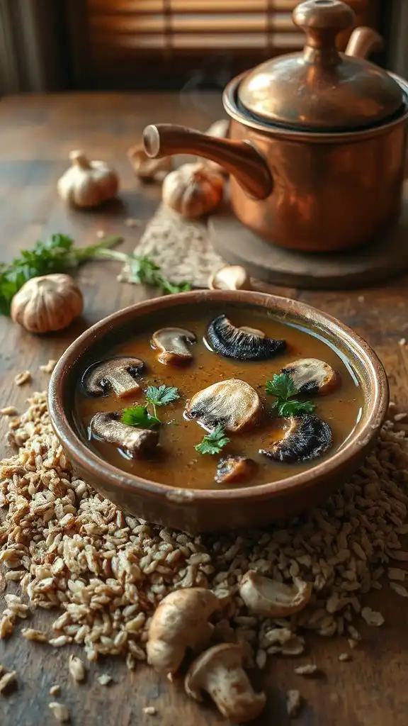 comforting wild rice soup