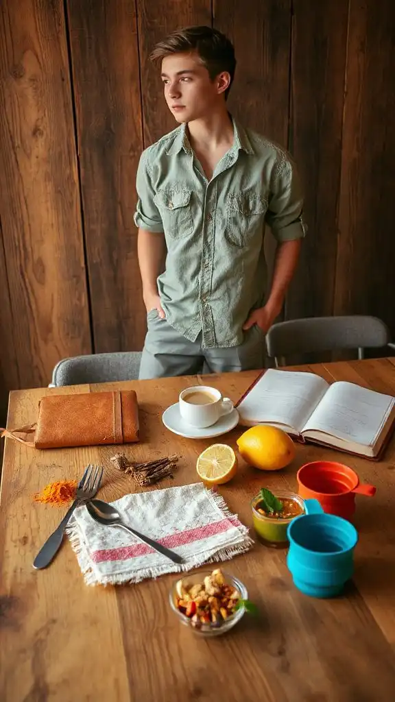 compact travel utensil kit