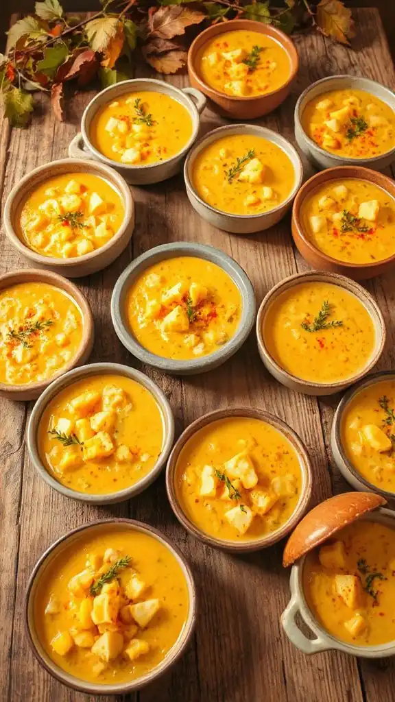 corn and potato chowders