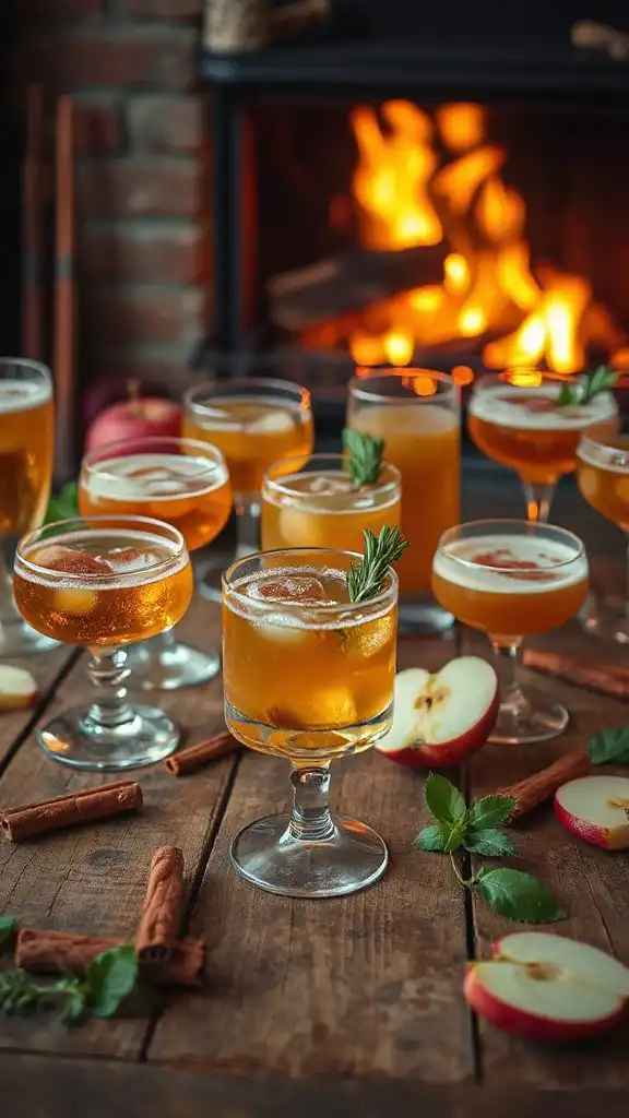 cozy apple butter cocktails