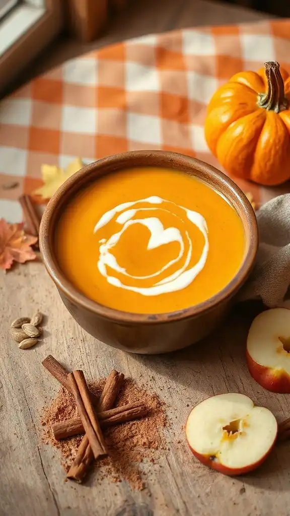 cozy autumn butternut squash soup