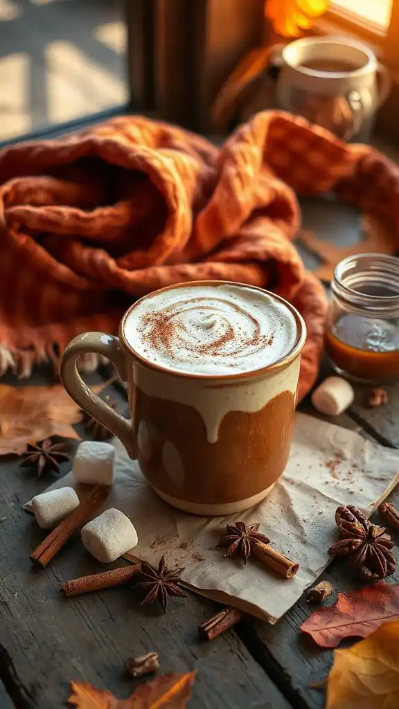 cozy autumn pumpkin latte cozy autumn pumpkin latte
