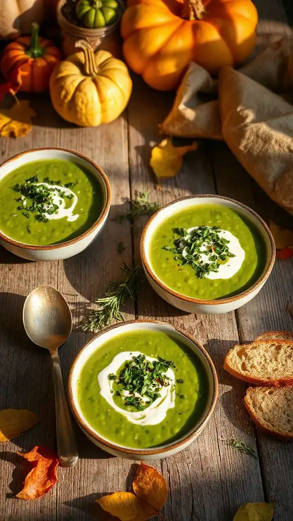 cozy autumn split pea soups