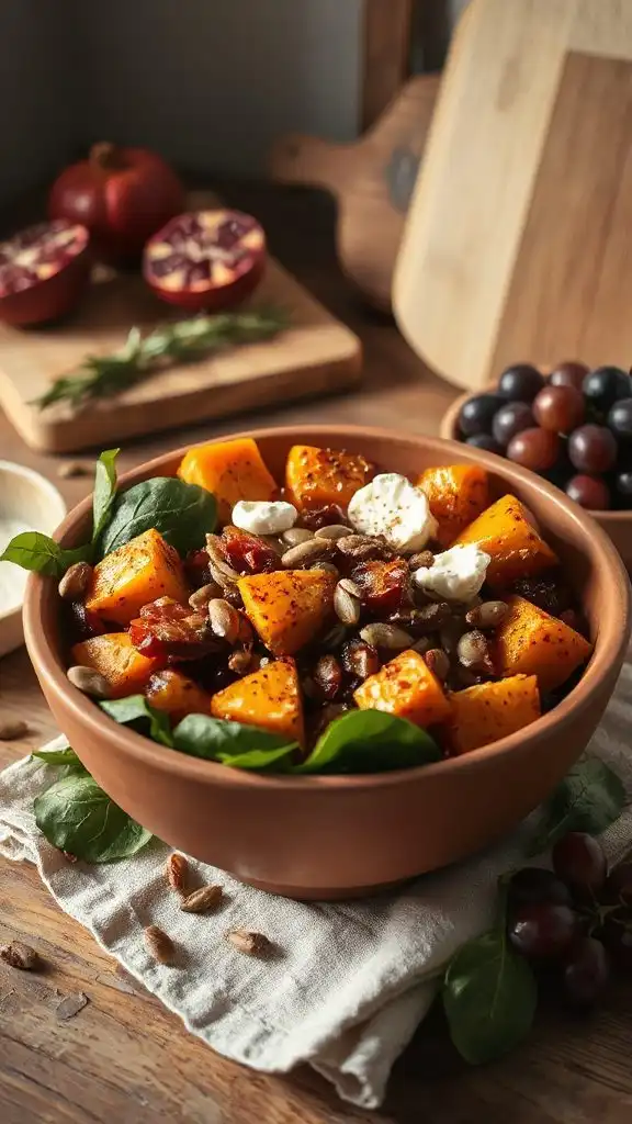 cozy caramelized onion pumpkin bowl