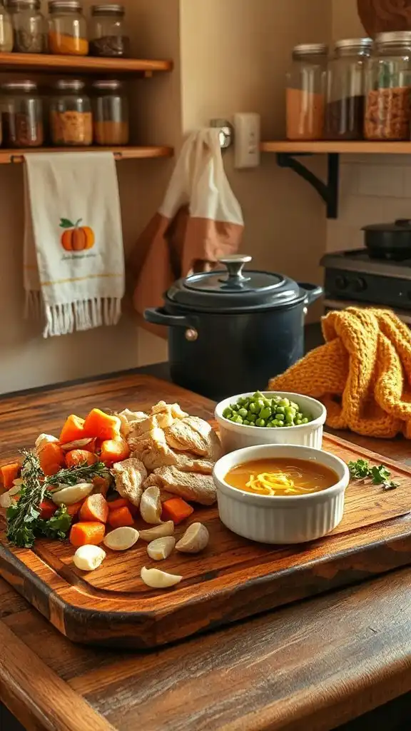 cozy chicken noodle soup