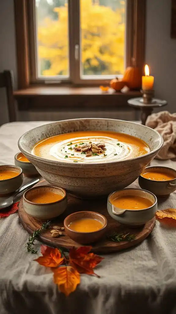 cozy fall soup sharing