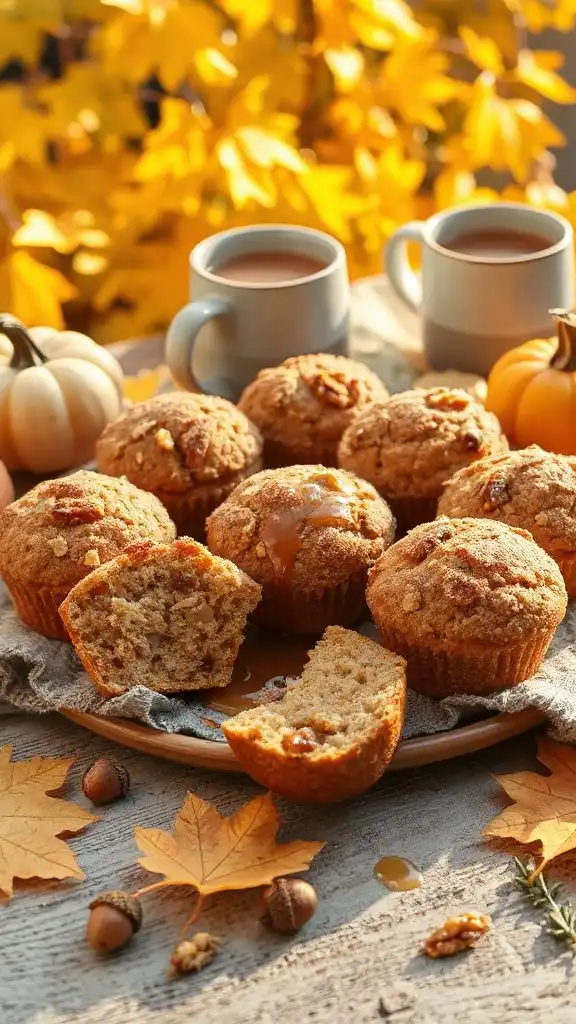 cozy maple oatmeal muffins