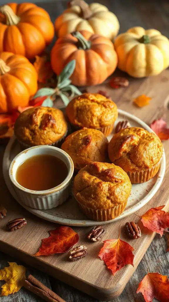 cozy pumpkin maple muffins