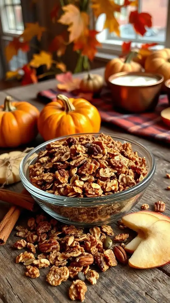 cozy pumpkin spice granola