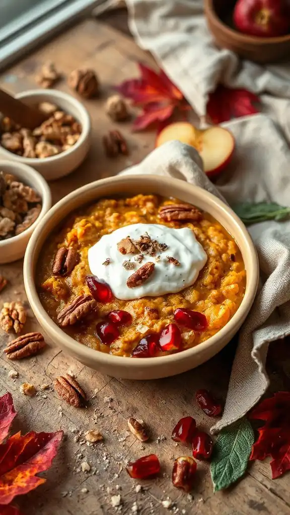 cozy pumpkin spice oatmeal