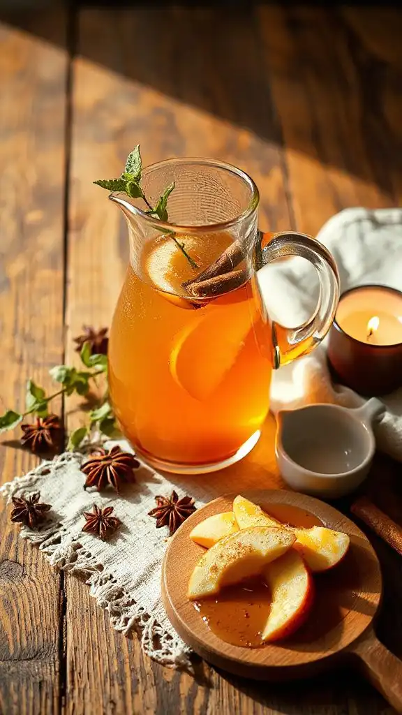 cozy spiced apple cider