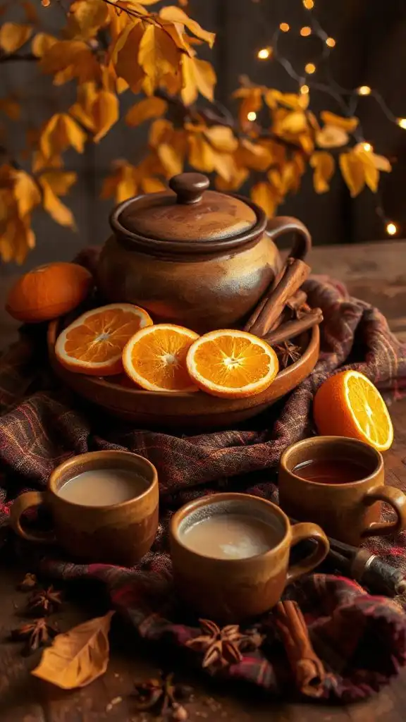 cozy spiced apple wine