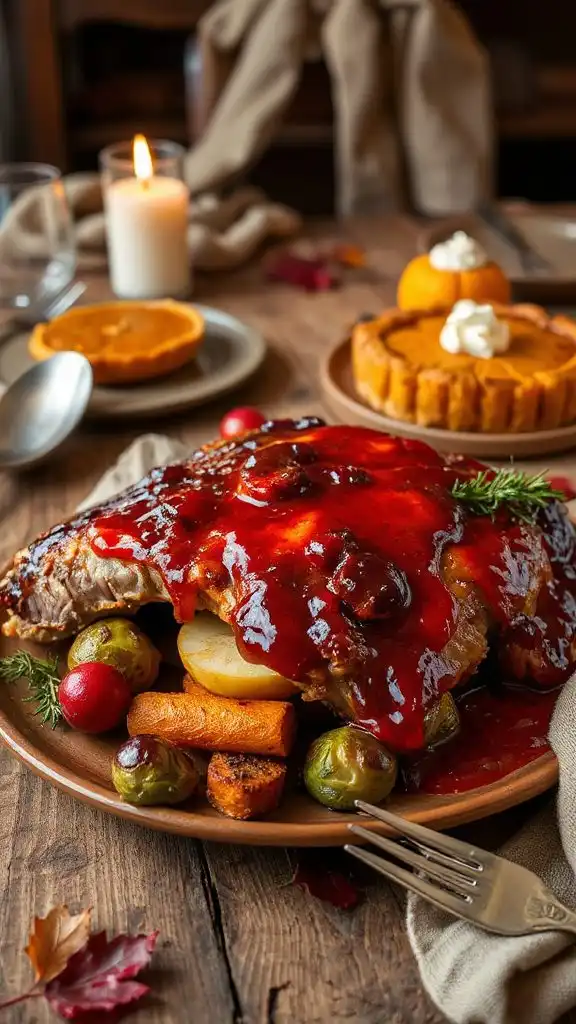 cranberry apple pork rib bake