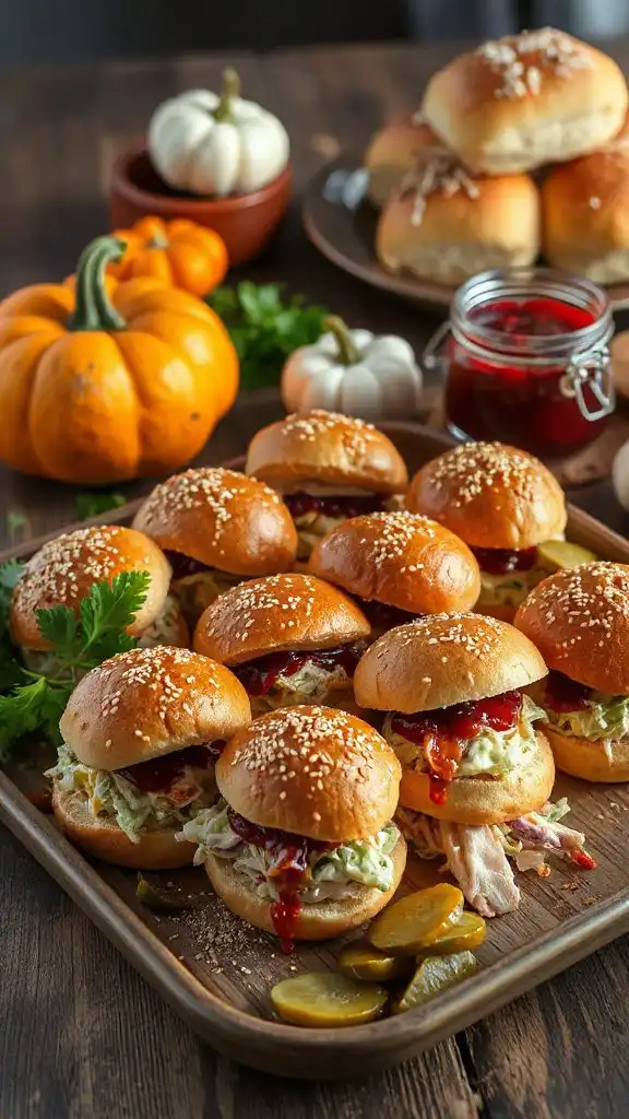 cranberry bbq turkey sliders