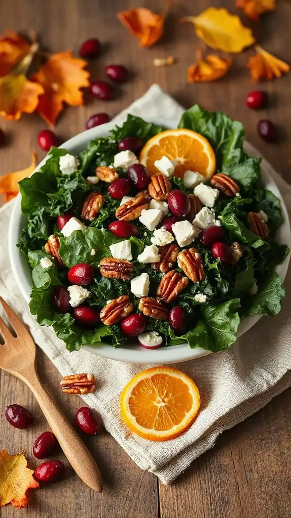 cranberry pecan kale salad