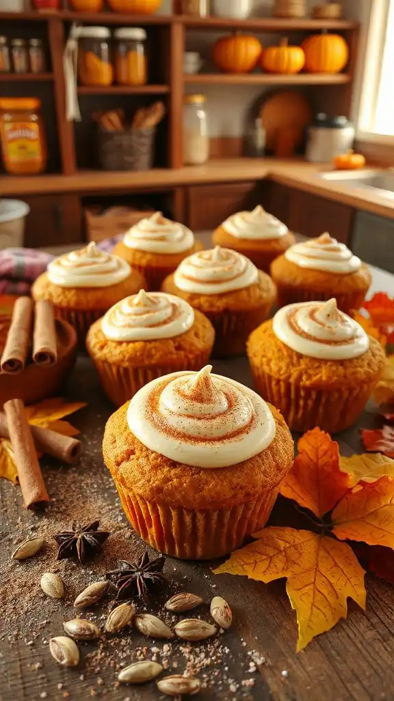 cream cheese pumpkin muffins