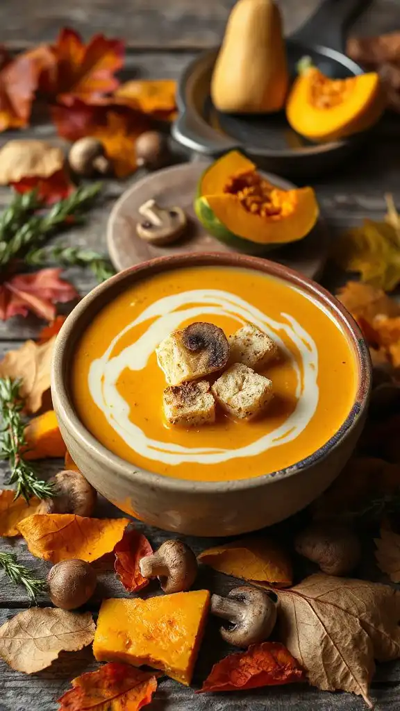 creamy acorn squash bisque