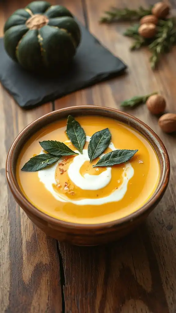creamy acorn squash soup creamy acorn squash soup