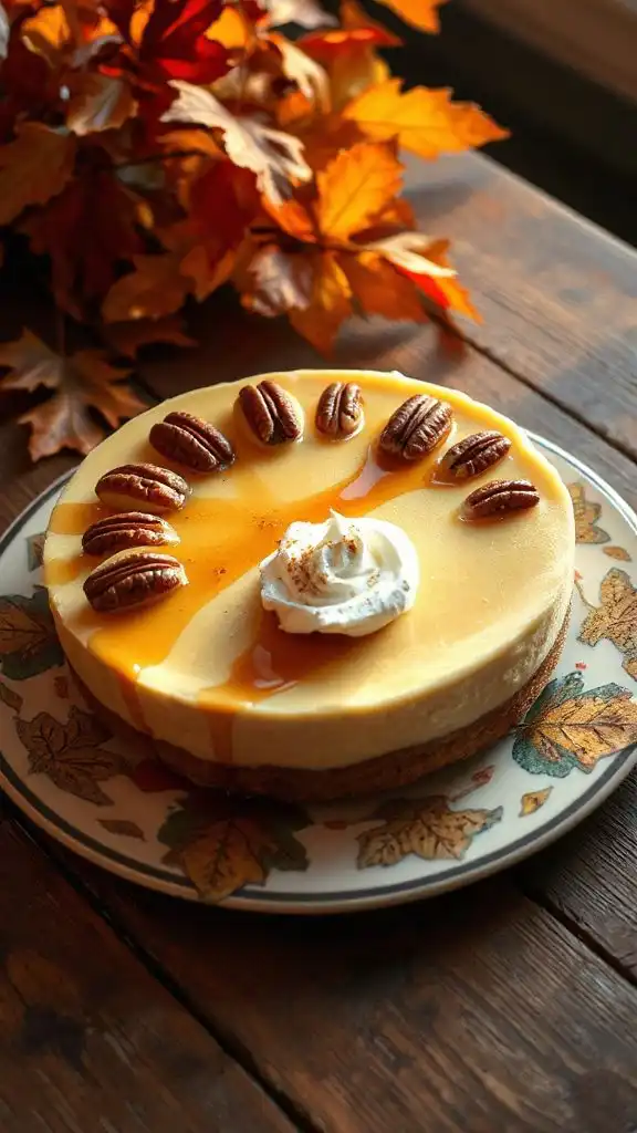 creamy apple maple cheesecake