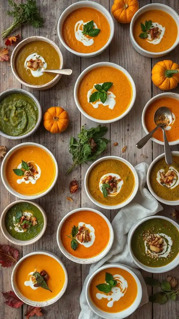 creamy autumn almond soups