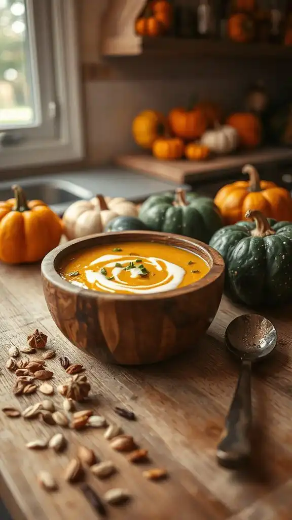 creamy autumn pumpkin soup