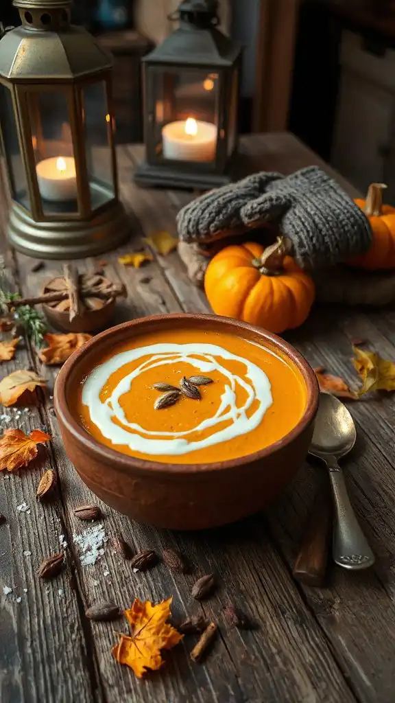 creamy autumn pumpkin soup