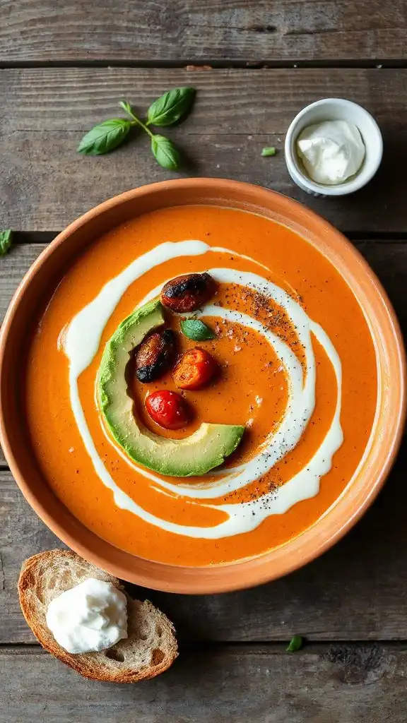 creamy avocado tomato soup creamy avocado tomato soup