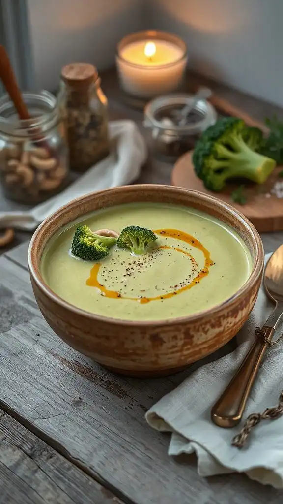 creamy broccoli cashew soup creamy broccoli cashew soup