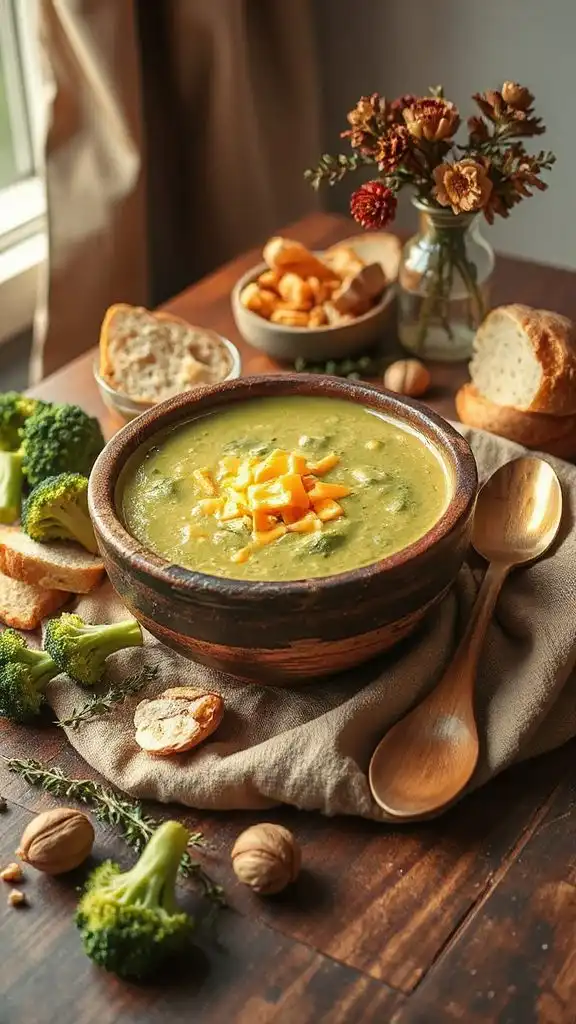 creamy broccoli cheddar soup