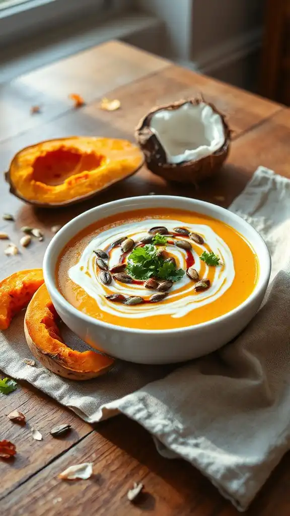 creamy butternut coconut soup