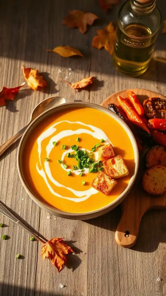 creamy butternut squash bisque