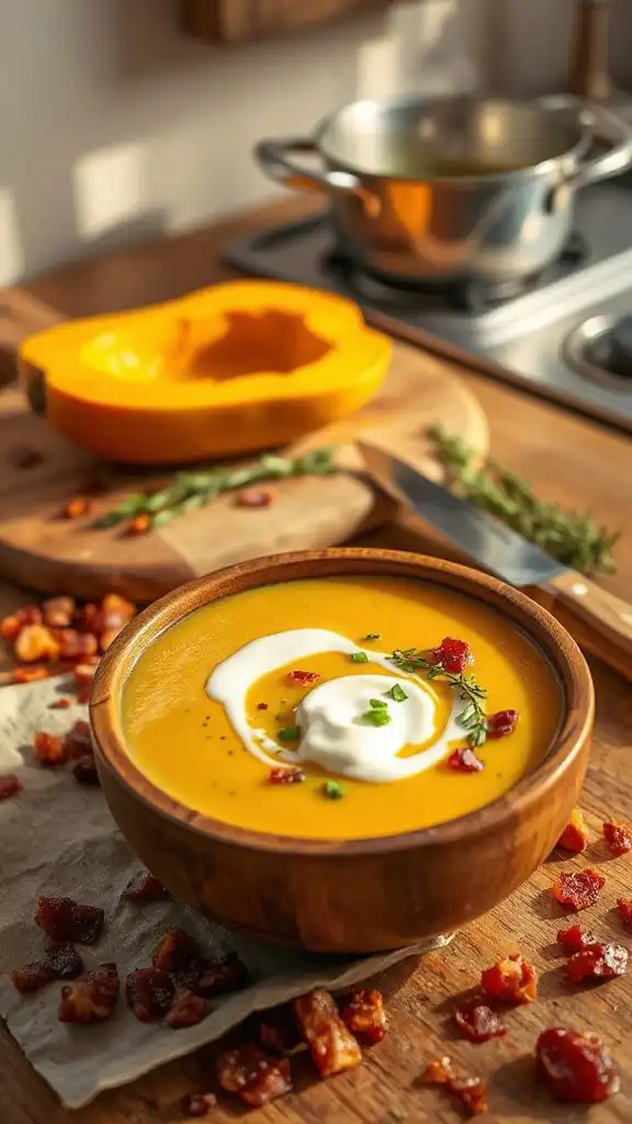 creamy butternut squash bisque