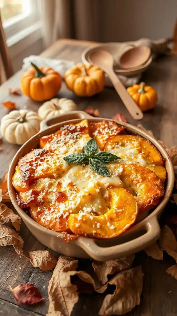 creamy butternut squash gratin