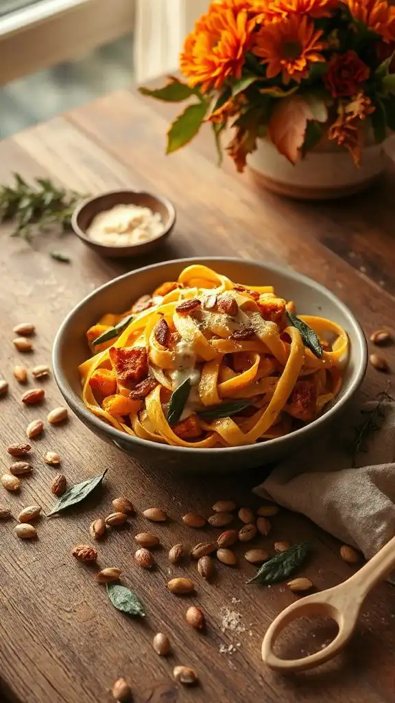 creamy butternut squash pasta