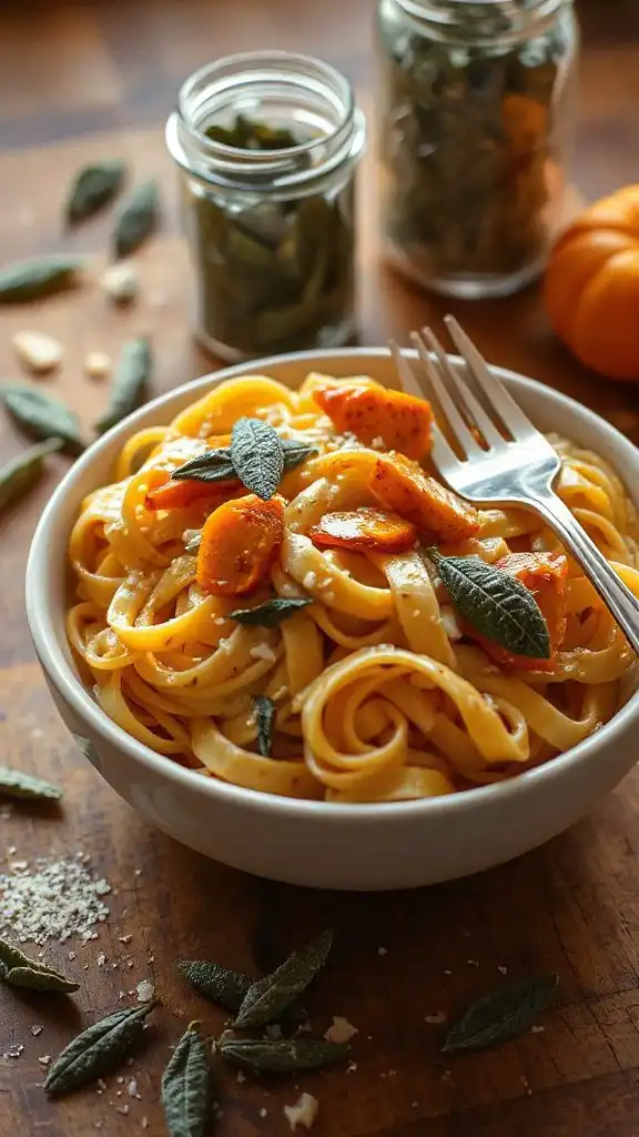 creamy butternut squash pasta