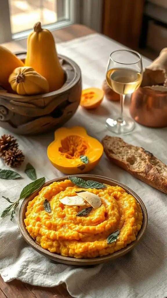 creamy butternut squash risotto